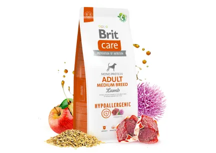 Сухий корм Brit Care Dog Hypoallergenic Adult Medium Breed для собак середніх порід, гіпоалергенний з ягням, 3 кг — Фото 8