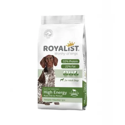 Royalist High Energy з бараниною та рисом для дорослих собак 15 кг