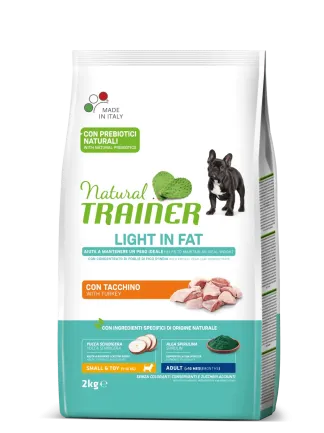Natural Trainer Super Premium Light in Fat Mini Adult сухий корм для дорослих собак дрібних порід низькокалорійний з індичкою 2 кг