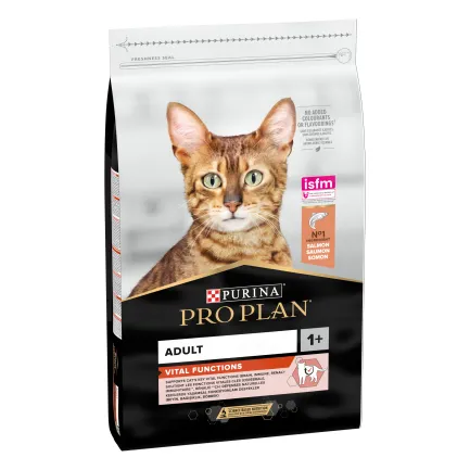 Сухий корм PRO PLAN Adult 1+ Vital Functions для дорослих котів з лососем 10 кг — Фото 1