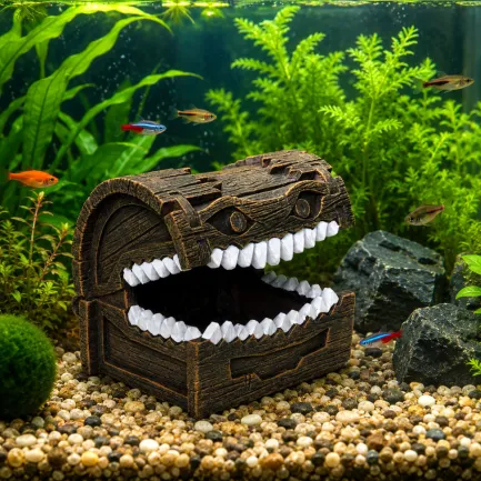 Декорація Hobby The Chest 11×9,5×10 см - укриття для риб і креветок в акваріум (41810) — Фото 2