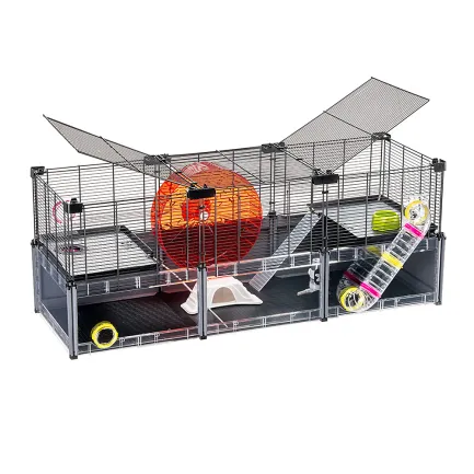 Ferplast CAGE MULTIPLA HAMSTER L BLACK Модульна клітка для дрібних гризунів — Фото 4