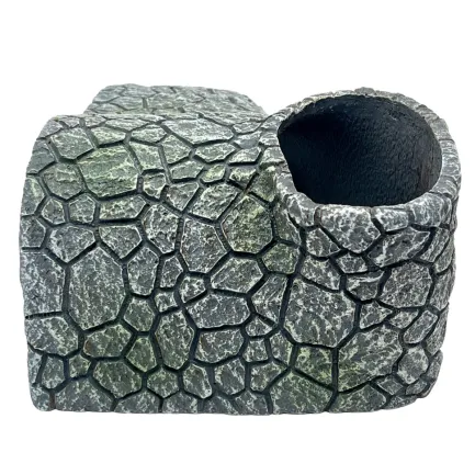 Декорація Hobby Cracked Rock Cave 2 19x14x8см для акваріума і тераріуму (41793) — Фото 3