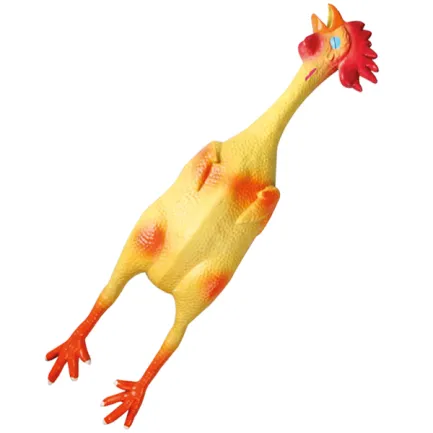 Flamingo Latex Chicken ФЛАМІНГО КУРКА латексна іграшка з пищалкою для собак 11х8х49 см