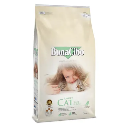 BonaCibo Adult Cat Lamb&amp;Rice 5 kg