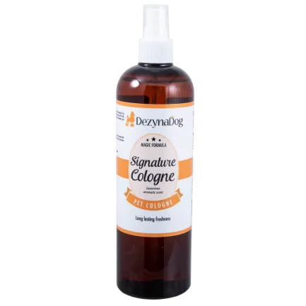 Спрей-парфум Dezynadog Signature Cologne верхні ноти лимону, бергамоту і ялиці та відтінки жасмину, аромат для кобелів 500 мл