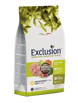 Exclusion Adult Chicken Medium Breed корм для дорослих собак середніх порід з куркою 12 кг