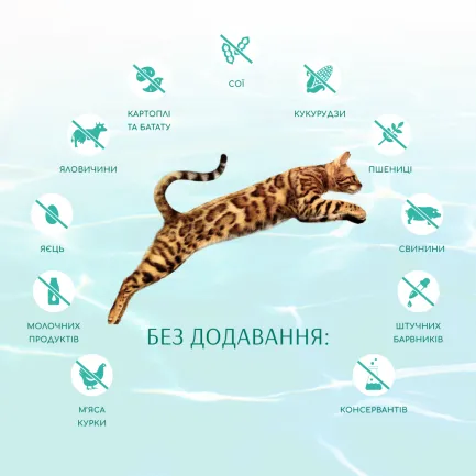 OPTIMEAL™. Б`ЮТІ ФІТНЕС. ЗДОРОВА ВАГА. Б/з сухий корм для стерил кіш та кастр кот/Морепрод- 1,5 кг — Фото 5