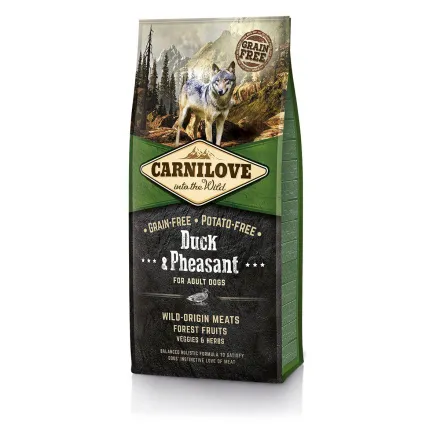 Сухий корм Carnilove Duck &amp; Pheasant для дорослих собак всіх порід, качка та фазан, 12 кг