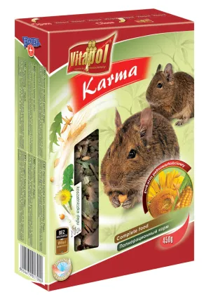 Корм Vitapol повнораціонний, для дегу, 450 г