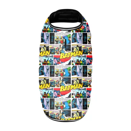 Курточка-накидка для собак WAUDOG Clothes, малюнок "Бетмен комікс", L, А 41 см, B 58-70 см, С 42-52 см — Фото 2