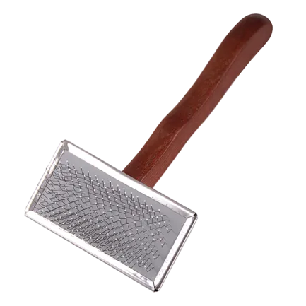 Пуходерка Dezynadog Soft Ball Pin Flat Slicker Medium м'яка щіточка середнього розміру з пласкими кульковими штифтами