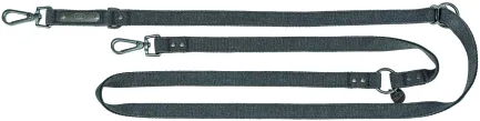 Повідець Trixie CityStyle V-Lead для собак бавовна S–M 2 м 13 мм чорний