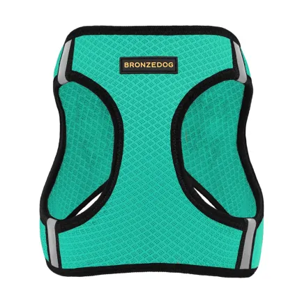 Шлея для собак Bronzedog Mesh Vest 3D сітка ментолова S — Фото 1