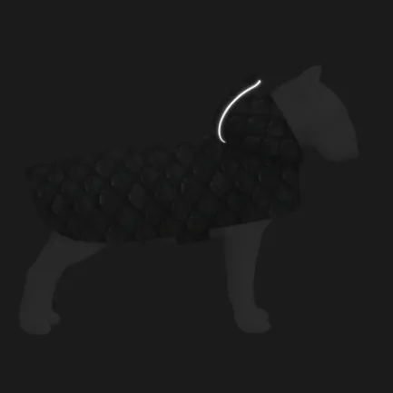 Дощовик-накидка з капюшоном для собак WAUDOG Clothes, малюнок &amp;quot;Луска&amp;quot;, L, А 48-52 см, B 60-70 см, С 42-52 см — Фото 3