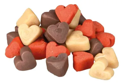 Вітамінізовані ласощі Trixie Mini Hearts для собак, асорті, 200 г — Фото 1