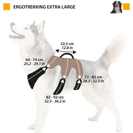 Ferplast ERGOTREKKING XL HARNESS BLACK Ергономічна шлея для собак — Фото 1