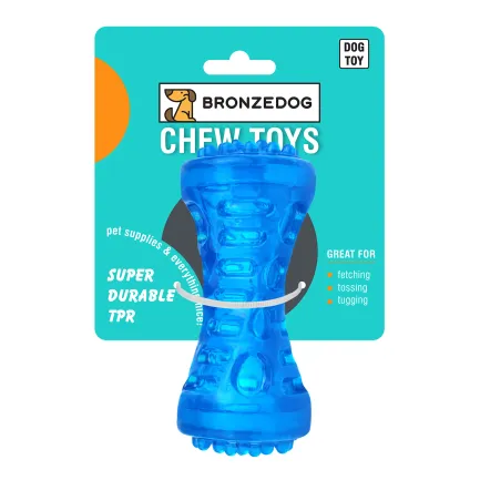 Іграшка для собак Bronzedog CHEW Звукова гантеля 5 х 13 см M — Фото 3