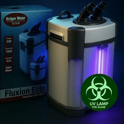 Зовнішній фільтр Kruger Meier Fluxion Elite 1000 UVC PRO для акваріумів 80-180 літрів — Фото 5