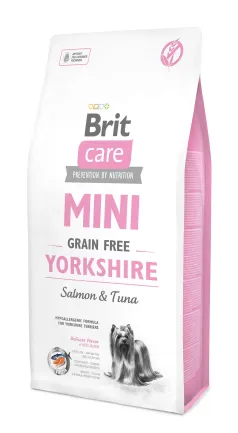 Сухий корм Brit Care GF Mini Yorkshire для йоркширських тер'єрів, з лососем та тунцем, 7 кг