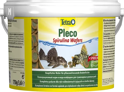 Корм Tetra Pleco Spirulina Wafers для травоїдних донних рибок, 1,75 кг (пластинки)