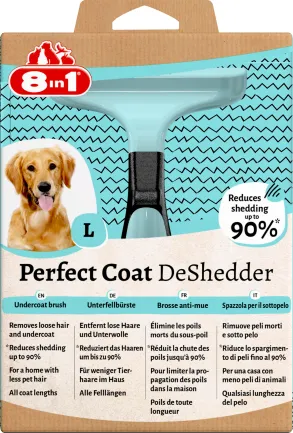 Дешеддер 8in1 Perfect Coat для вичісування собак, розмір L, 10 см — Фото 2