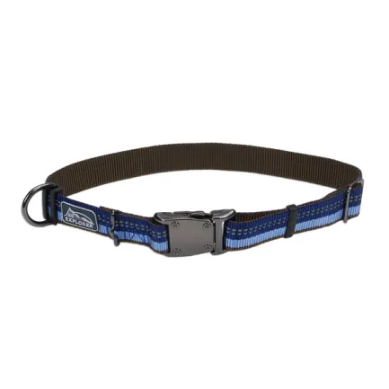 Coastal K9 Explorer Collar КОСТАЛ К9 ЕКСПЛОРЕР світловідбивний нашийник для собак, 2.5х30-46см Сапфіровий