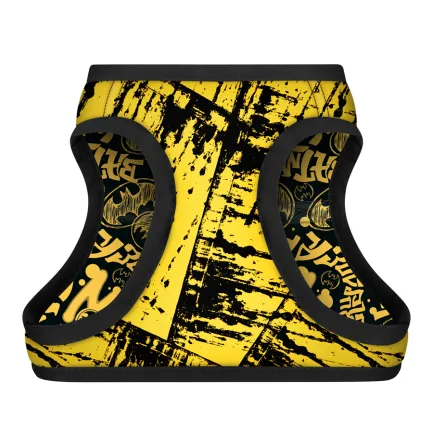 Шлея для собак м'яка WAUDOG Clothes з QR паспортом, малюнок "Бетмен ескіз", S2, В 46-50 см, С 43-45 см — Фото 1