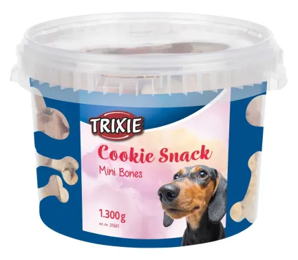 Ласощі Trixie Cookie Snack Mini Bones для собак, міні-кісточки, 1,3 кг — Фото 1