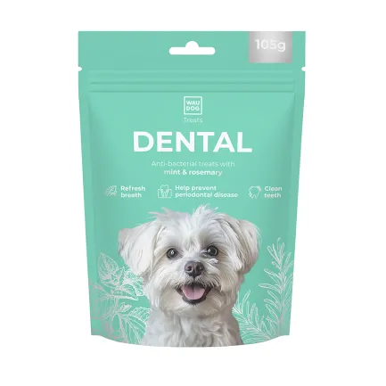 Ласощі для собак WAUDOG Treats Dental Паличка для чистки зубів з м'ятою і розмарином, 105 г — Фото 2