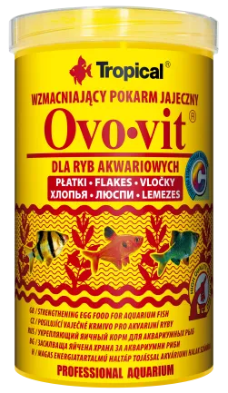 Сухий корм Tropical Ovo-Vit для всіх акваріумних риб, 200 г (пластівці)