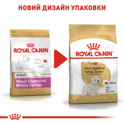 Сухий корм Royal Canin WESTIE ADULT для дорослих собак породи Вест-хайленд-вайт-тер'єр 3 кг — Фото 1