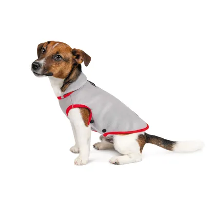 Жилет Pet Fashion «Fleecy» для собак, розмір XS2, сіро-червоний — Фото 2