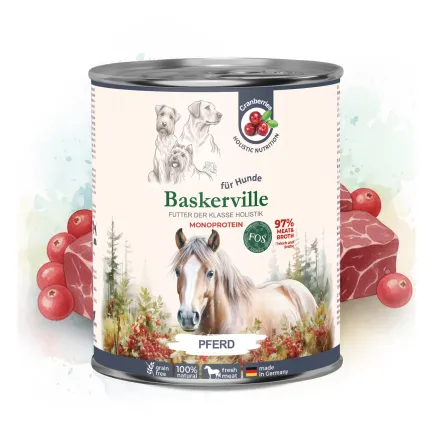 Baskerville КОНИНА. Повнораціонний вологий корм класу холістик для собак, 800 г — Фото 2