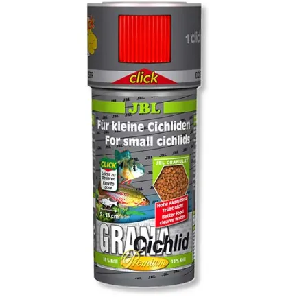 JBL (ДжБЛ) Grana Сichlid CLICK корм для риб, 250 мл, преміум з дозатором.