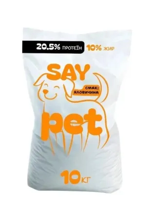 Say Pet Сухий корм для собак з яловичиною, 10кг 
