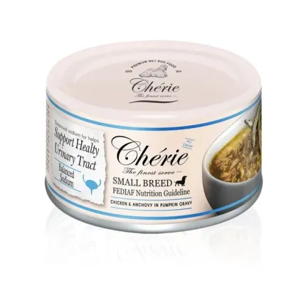 Вологий корм Cherie Small Breed Chicken &amp; Anchovy in Pumpkin Gravy Курка в гарбузовому соусі з анчоусами 80г