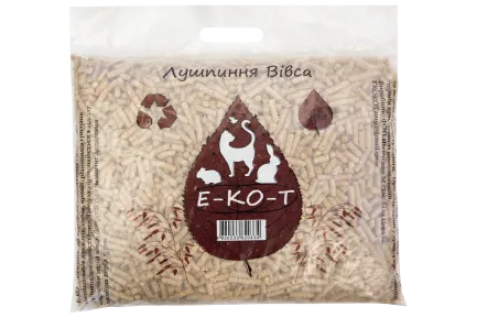 Гігієнічний рослинний наповнювач для туалетів тварин "Е-КО-Т", 3 кг