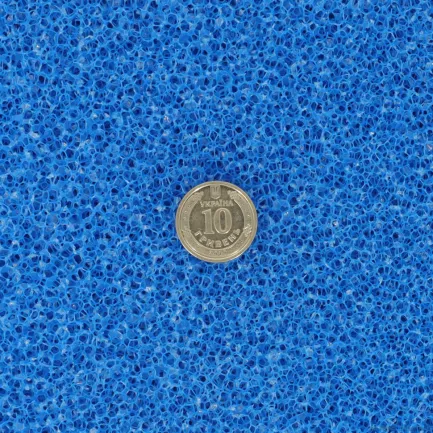 Фільтруюча губка грубої очистки Hobby Filter sponge blue ​50x50x5см ppi 10 (20480) — Фото 1