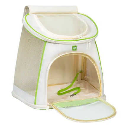 Рюкзак-переноска для котів та дрібних порід собак WAUDOG Relax Eco, 40*40*26 см, до 8 кг — Фото 2