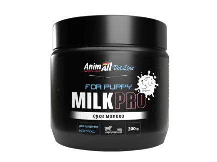 Сухе молоко AnimAll VetLine Milk Pro For Puppy для цуценят всіх порід від народження, 300 г