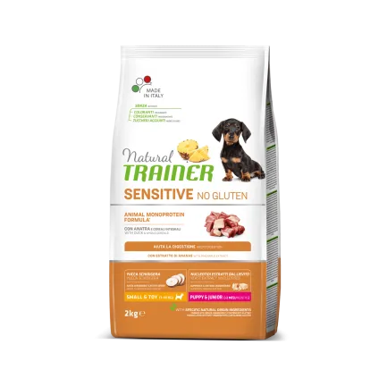 Natural Trainer Dog Sensitive Puppy&amp;Junior Mini сухий корм для цуценят дрібних порід з качкою 2 кг