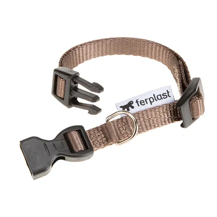 Ferplast CLUB C10/25 COLLAR BROWN Нашийник, нейлон, коричневий