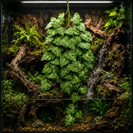 Штучна рослина Hobby Climber Heartleaf 70 см (37727) для тераріуму, акватераріуму та палюдаріуму — Фото 2