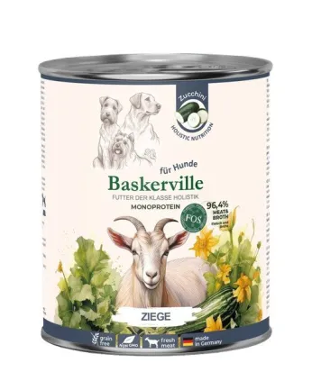 Вологий корм для дорослих собак Baskerville Коза та цукіні 400 г 