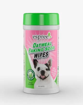 ESPREE Oatmeal Baking Soda Wipes Вологі серветки для собак з питною содою 50шт