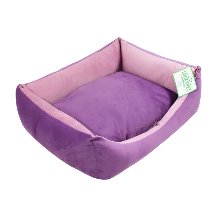Лежак Ліра-new №2 бузковий+рожевий, Luсky Pet, 50х65х18