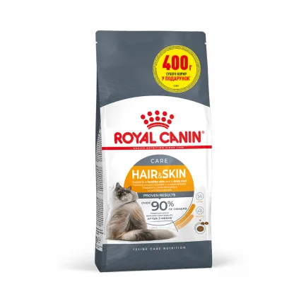 Сухий корм Royal Canin HAIR&amp;SKIN CARE для котів всіх порід 1.6кг+400г