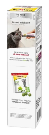 Набір: паста GimCat Every Day Malt-Soft Paste Extra для котів для виведення шерсті зі шлунку 200 г та вітамін. таблетки Gim Cat Gras Bits трав'яні кульки 10 г — Фото 1