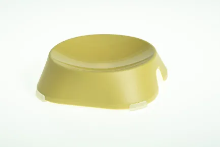 FIBOO пласка миска Flat Bowl, без антиковзких накладок, жовтий